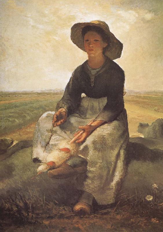 Jean Francois Millet Shepherdess Sweden oil painting art